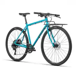 Decathlon Bombtrack Arise Geared Stadfiets MicroShift 9V Matt Petrol Blue aanbieding