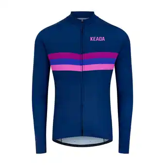 Decathlon Dames lange mouw fietsshirt - Zonsondergang aanbieding