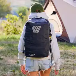 Decathlon Reistas Duffel rugzak 40L zwart aanbieding