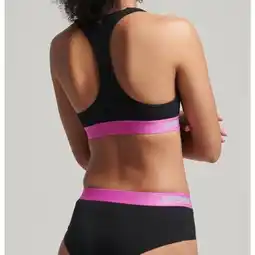 Decathlon Dames Superdry Offset Logo Sportbeha Crop aanbieding