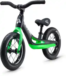 Decathlon S'COOL pedeX magnesium leerwiel - zwart/groen aanbieding