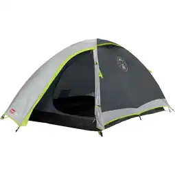 Decathlon Coleman Darwin 2 - Koepeltent voor 2 personen (grijs/lichtgroen) aanbieding