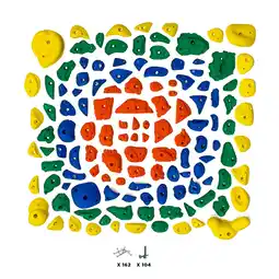 Decathlon 133 klimbeugels - PACK AVENTURE - Met schroeven - Willekeurige kleur aanbieding