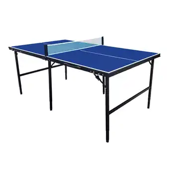 Decathlon Midi 1800 Tafeltennistafel, Draagbaar, 180 x 102 x 65/76 cm, Blauw aanbieding