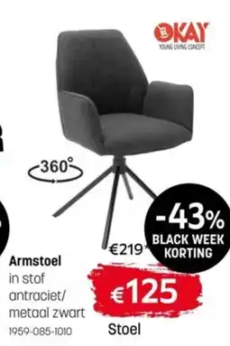 BE-Okay Armstoel aanbieding