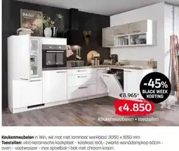 BE-Okay Keukenmeubelen + toestellen aanbieding