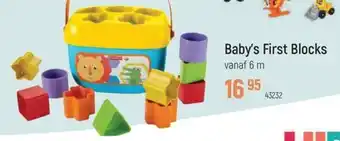 Freetime Fischer-Price Baby's First Blocks aanbieding