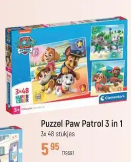 Freetime Puzzel Paw Patrol 3 in 1 aanbieding