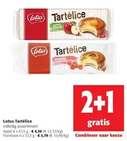 Colruyt Lotus Tartélice Appel 6 x 57,5 g aanbieding