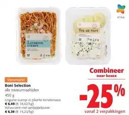 Colruyt Linguine scampi in pikante tomatensaus aanbieding