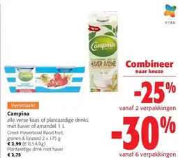 Colruyt Campina Greek Powerbowl Rood fruit, granen & lijnzaad 2 x 175 g aanbieding