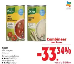 Colruyt Knorr Tomaat met balletjes aanbieding