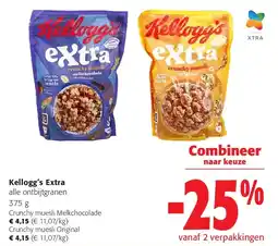 Colruyt Kellogg’s Extra Crunchy muesli Melkchocolade aanbieding