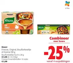 Colruyt Knorr Bouillonketeltje Kip 8 x 28 g aanbieding