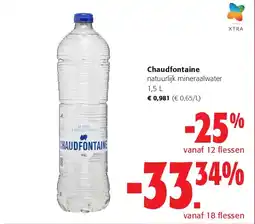 Colruyt Chaudfontaine natuurlijk mineraalwater 1,5 L aanbieding