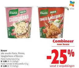 Colruyt Knorr Pasta Carbonara 63 g aanbieding