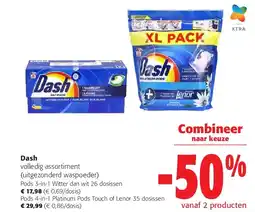 Colruyt Dash Pods 3-in-1 Witter dan wit 26 dosissen aanbieding