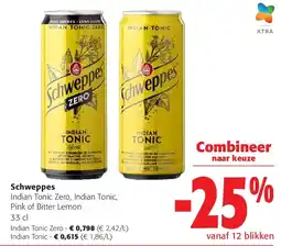 Colruyt Schweppes Indian Tonic Zero aanbieding