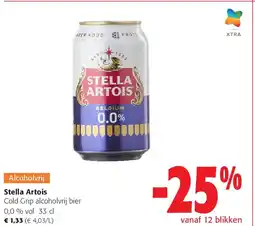 Colruyt Stella Artois Cold Grip alcoholvrij bier aanbieding
