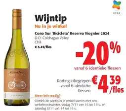Colruyt Cono Sur ‘Bicicleta’ Reserva Viognier 2024 aanbieding