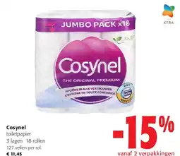 Colruyt Cosynel toiletpapier aanbieding