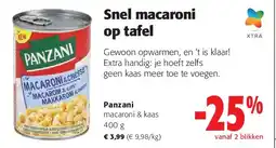 Colruyt Panzani macaroni & kaas 400 g aanbieding