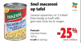 Colruyt Panzani macaroni & kaas 400 g aanbieding