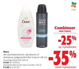Colruyt Dove Douchegel Petal Soft 250 ml aanbieding
