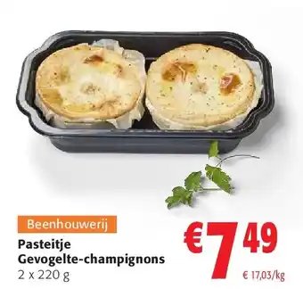 Colruyt Pasteitje Gevogelte-champignons aanbieding