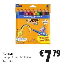 Colruyt Bic Kids kleurpotloden Evolution 24 stuks aanbieding