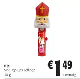 Colruyt Bip Sint Pop-ups Lollipop 10 g aanbieding