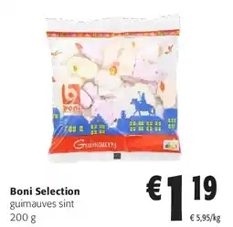 Colruyt Boni Selection guimauves sint 200 g aanbieding