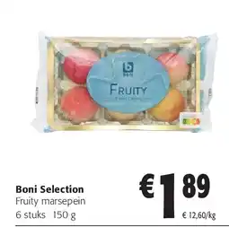 Colruyt Boni Selection Fruity marsepein 6 stuks 150 g aanbieding