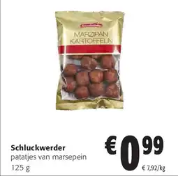 Colruyt Schluckwerder patatjes van marsepein 125 g aanbieding