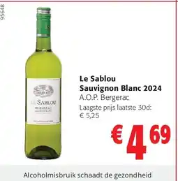 Colruyt Le Sablou Sauvignon Blanc 2024 aanbieding