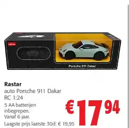 Colruyt Rastar auto Porsche 911 Dakar aanbieding
