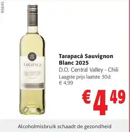 Colruyt Tarapacá Sauvignon Blanc 2025 aanbieding