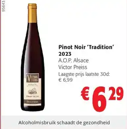 Colruyt Pinot Noir ‘Tradition’ 2023 aanbieding