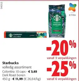Colruyt Starbucks Colombia 10 caps aanbieding