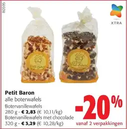 Colruyt Petit Baron Botervanillewafels 280 g aanbieding