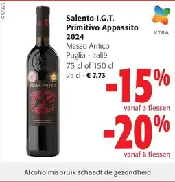 Colruyt Salento I.G.T. Primitivo Appassito 2024 aanbieding