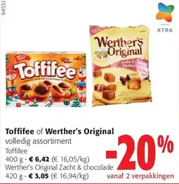 Colruyt Toffifee 400 g aanbieding