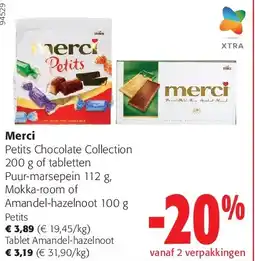 Colruyt Merci Tablet Amandel-hazelnoot aanbieding