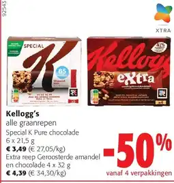 Colruyt Kellogg’s Special K Pure chocolade 6 x 21,5 g aanbieding