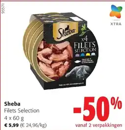 Colruyt Sheba Filets Selection 4 x 60 g aanbieding