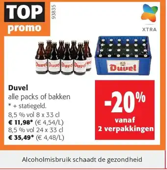 Duvel 8,5 % vol 8 x 33 cl
