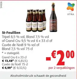 Colruyt St-Feuillien Grand Cru 6 x 33 cl aanbieding