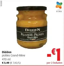 Colruyt Didden pickles Grand-Mère 470 ml aanbieding