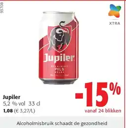 Colruyt Jupiler 5,2 % vol 33 cl aanbieding
