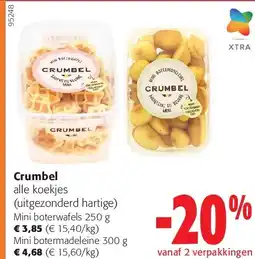 Colruyt Crumbel Mini boterwafels 250 g aanbieding